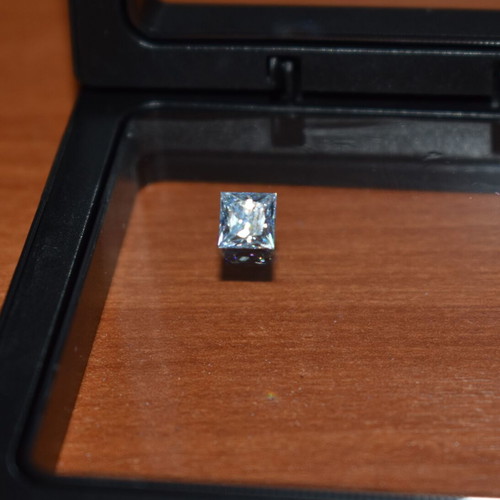 Blue Moissanite 1.00 Carat Lab Created with Certificate New