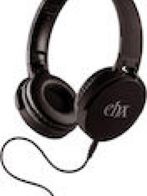 Electroharmonix wired headphones with microphone, black