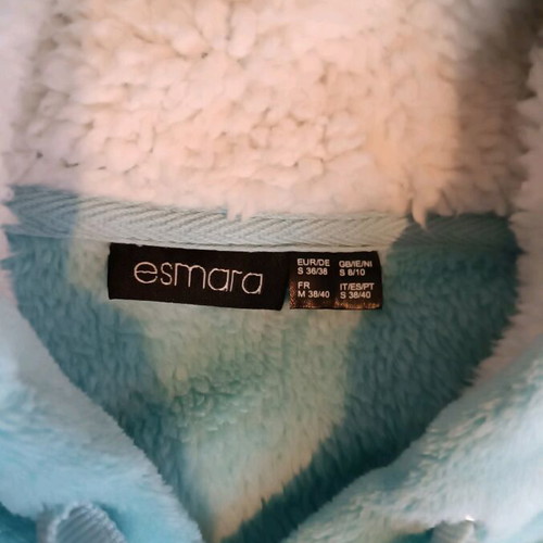 Esmara fluffy sweatshirt like new, blue, size S