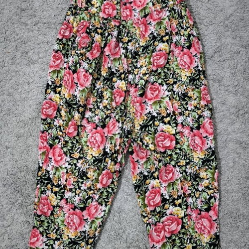 Strapless summer jumpsuit like new with floral pattern