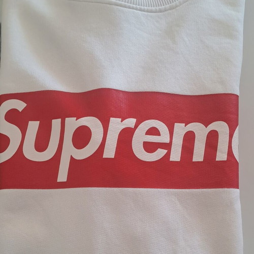 Supreme unisex sweatshirt used, size S, white