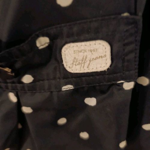 Staff Jeans waterproof navy blue polka dot jacket XS like new