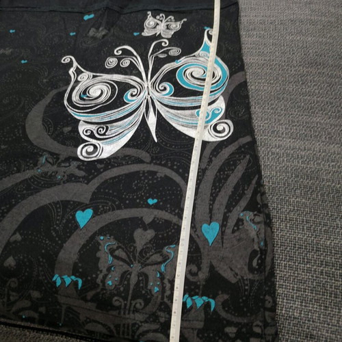 Long tunic t-shirt like new, black, size L
