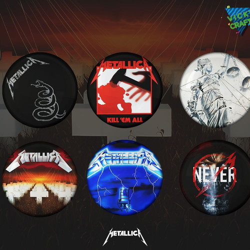 Metallica pin set 12 from 12 albums new
