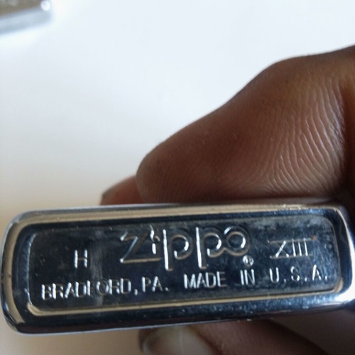 Zippo lighter used, functional, 3.5x5.5 cm
