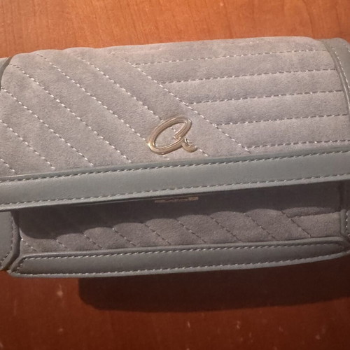 Axel crossbody bag like new, gray-blue color