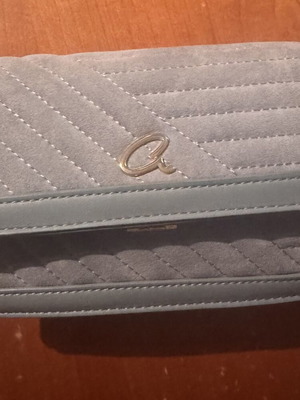 Axel crossbody bag like new, gray-blue color