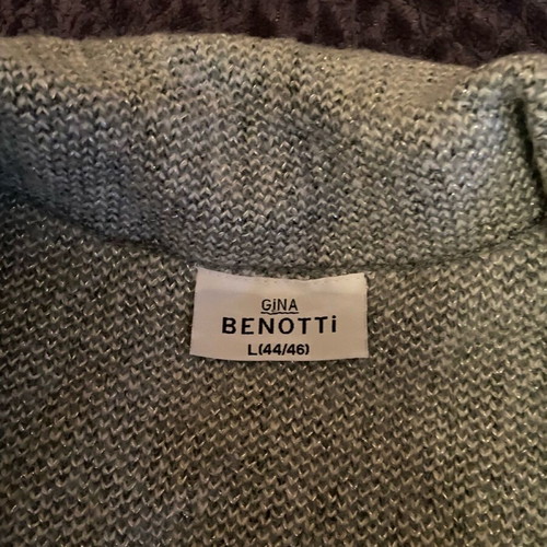 Gina Benotti knitted jacket new, gray, sizes L and XL