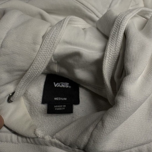 Vans hoodie size M like new, white with black details