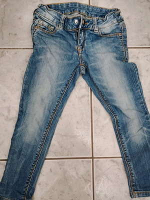 Zara kids girls' denim jeans like new, size 3-4, blue