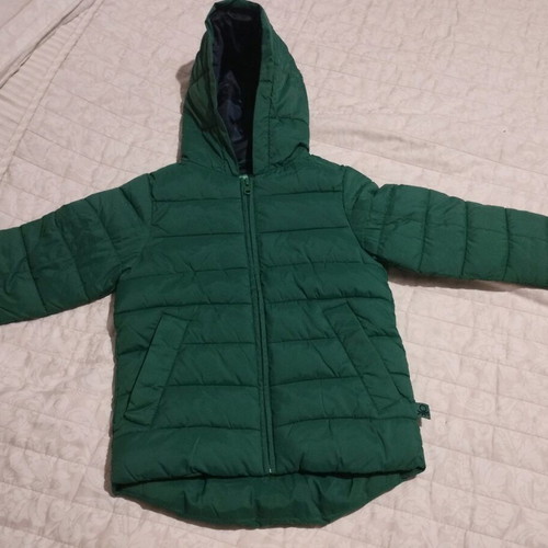 Benetton kids thick jacket size 4-5 like new, green