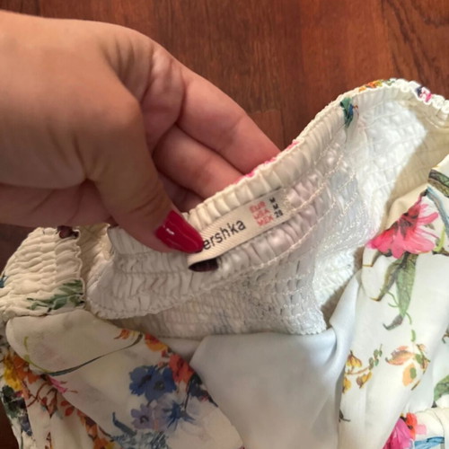Dress like new, M/L, white with colorful floral print