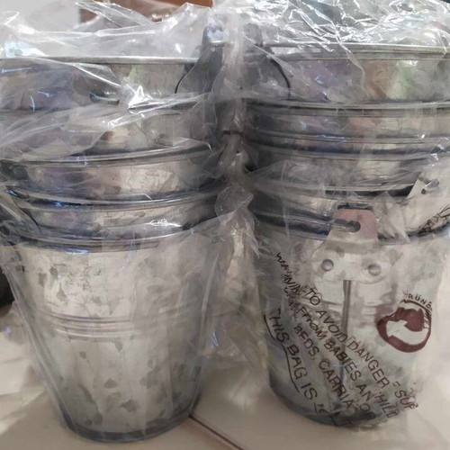 Metal Buckets vintage style, pack of 20, 15 new