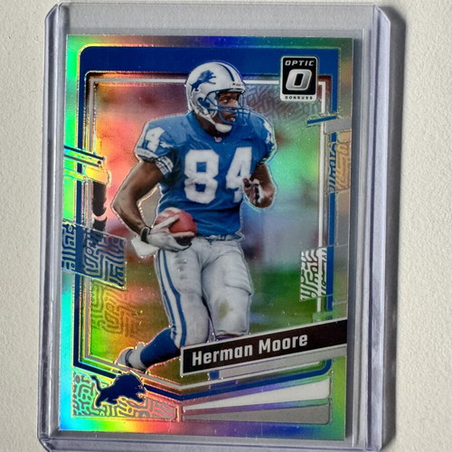 2023 Panini Donruss Optic Herman Moore Silver Holo Prizm #61 Detroit Lions card new