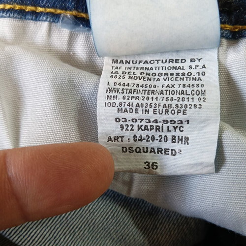 Dsquared2 denim shorts new, size XXS, blue