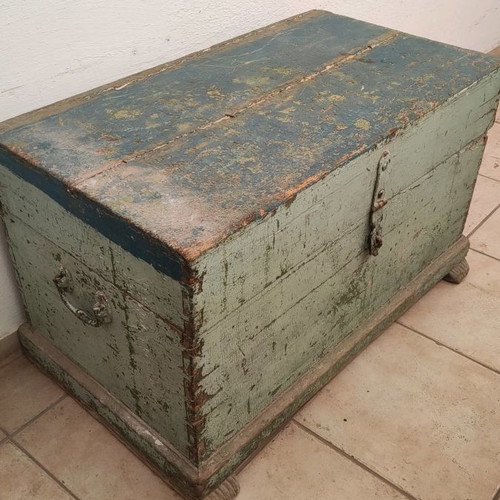 Small very old chest used