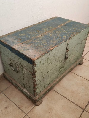 Small very old chest used