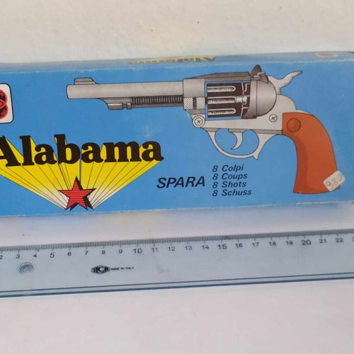 Alabama cowboy pistol large 24 cm new, gold plated
