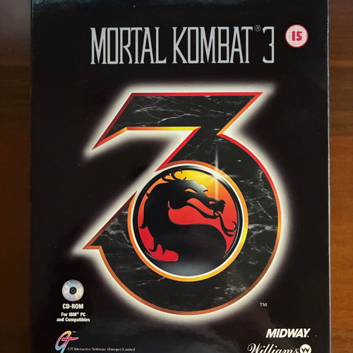Mortal Kombat 3 PC CD-ROM game like new, European big box