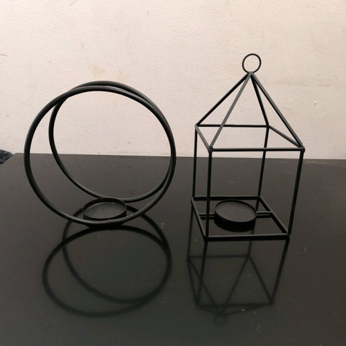 Metal decorative holders for candle or small plant like new
