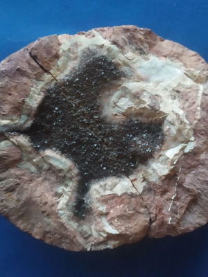 Thunderegg used with smoky quartz inclusions from Mexico