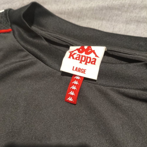 Crop top Kappa like new, black and red, size L