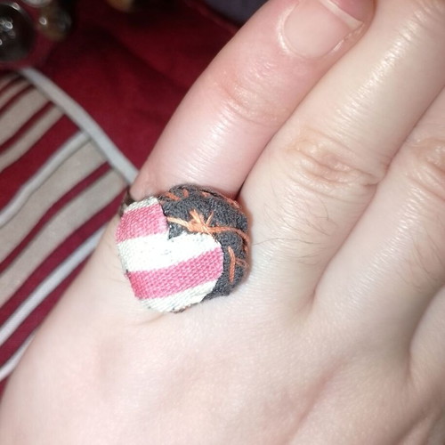 Handmade ring with heart