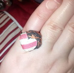 Handmade ring with heart