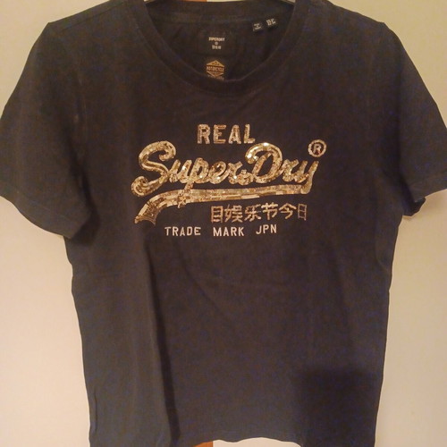 Superdry women's t-shirt like new, size S, black