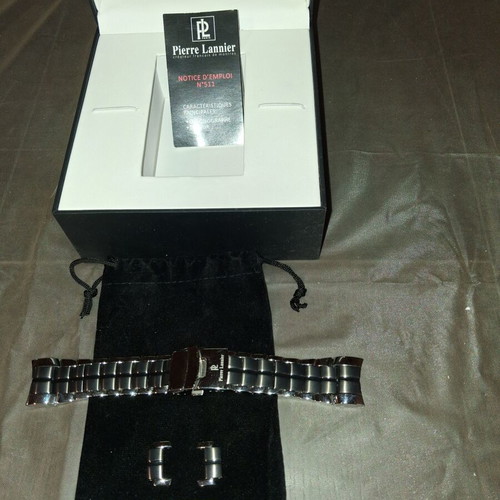 Pierre Lannier Two-Tone Bracelet like new, stainless steel, 22mm