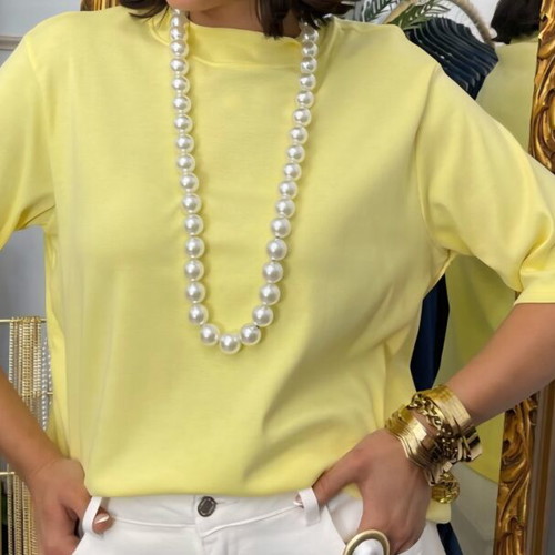 Hups viscose blouse like new, size M, yellow or turquoise