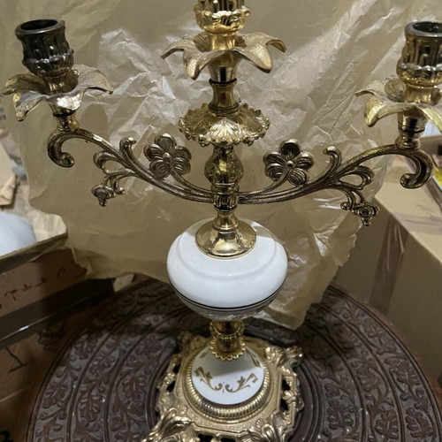 Vintage candlestick 3 arms used