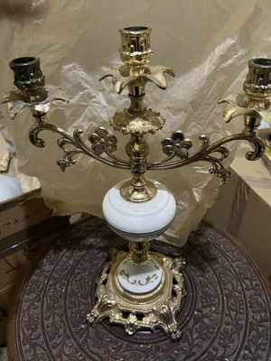 Vintage candlestick 3 arms used