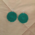 Handmade knitted earrings