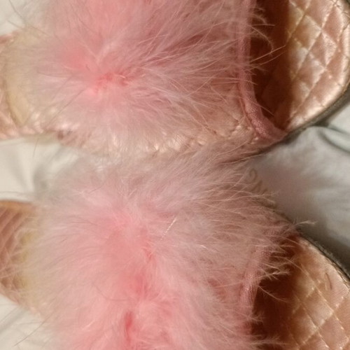 Vintage bridal slippers pink, like new, size 38-39