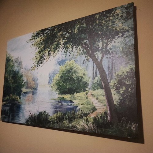 Painting used, natural landscape in excellent condition
