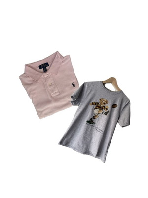 Polo Ralph Lauren поло и тениска като нови, размер L, сиви и розови