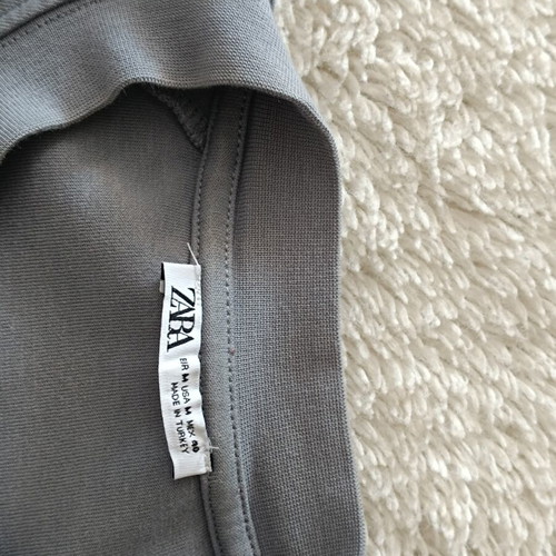 Zara Man Heavyweight Short-Sleeve Sweatshirt like new, gray ciel