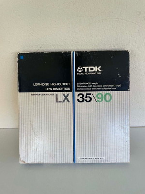 TDK LX 35\90 ταινία μπομπινόφωνου μεταχειρισμένη, πλαστικό καρούλι 7", 1800 πόδια