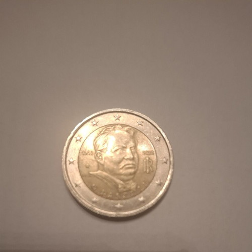 Italian 2 Euro Commemorative Coin like new, Giovanni Pascoli 2012