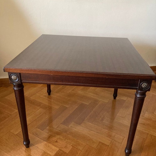 Mahogany coffee tables used, square and rectangular