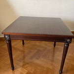Mahogany coffee tables used, square and rectangular