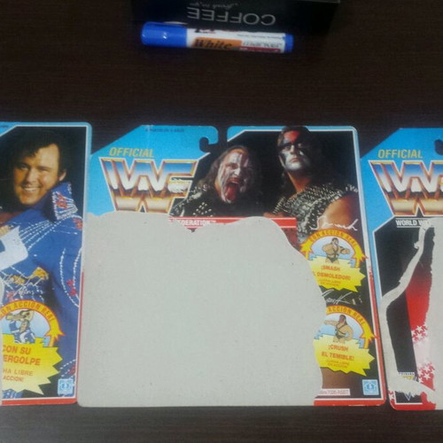 WWF cards like new, set of 15 pieces
