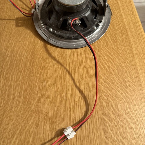 Ceiling speakers set of 2, round recessed design