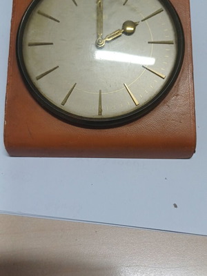Kienzle table clock used with leather cover