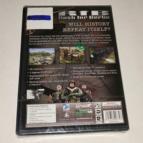 Rush for Berlin PC game new, sealed, strategy