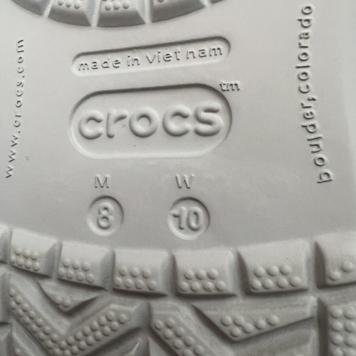 Crocs M8W10 clogs new, gray