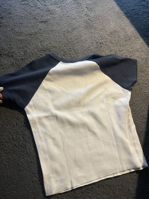 Pull and Bear short sleeve T-shirt, white and blue