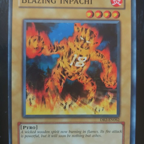 Blazing Inpachi Yugioh card like new