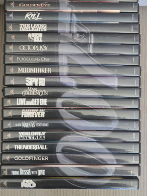 Συλλογή DVD James Bond 007 σαν καινούργιο, περιπέτεια, υπότιτλοι